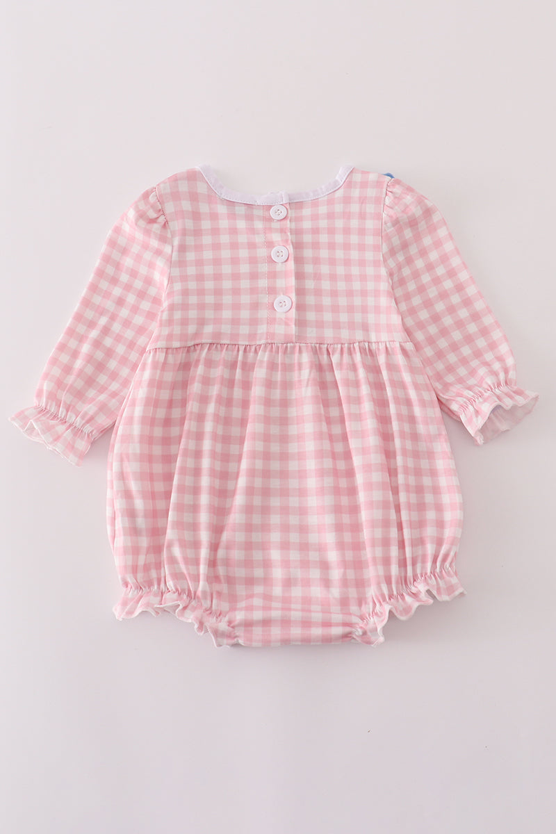Pink Princess Castle Embroidery Bubble