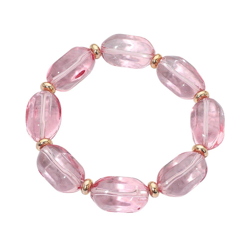 Pebble Beaded Stretch Bracelets