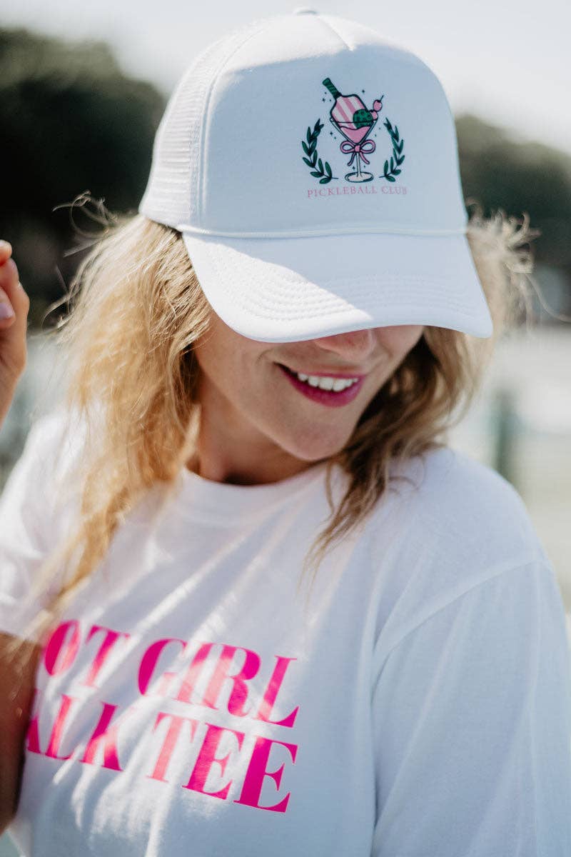 Pickleball Club Martini  Trucker Cap