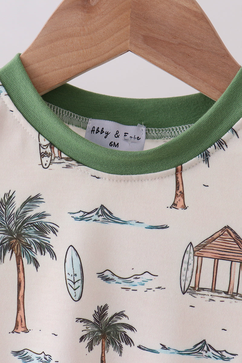 Boys Beach Print Bubble