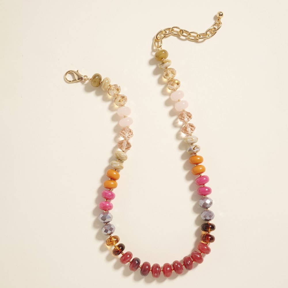 Gradient Multi Beaded Necklace
