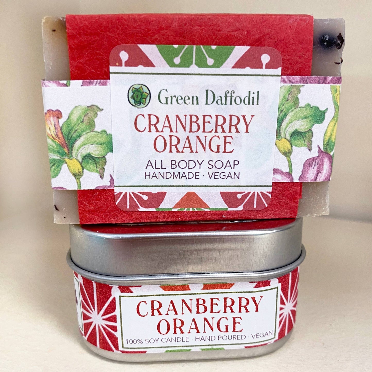 Cranberry Orange Candle & Soap Gift Set