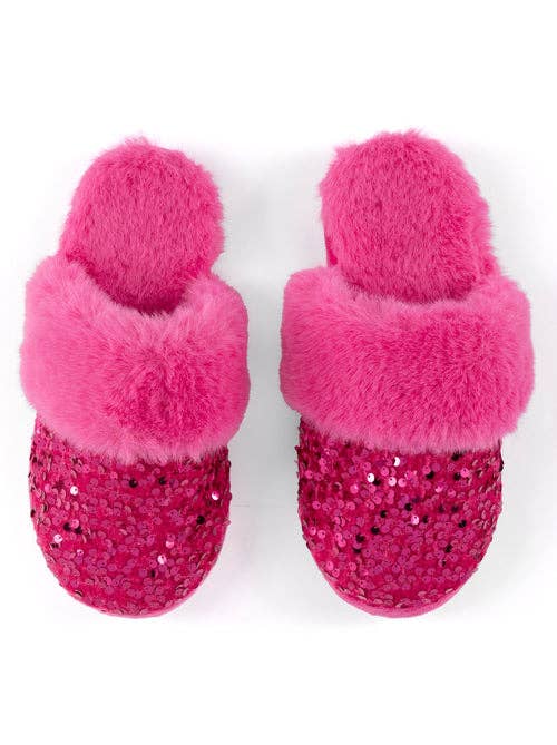 Fiesta Magenta Sparkle Slippers