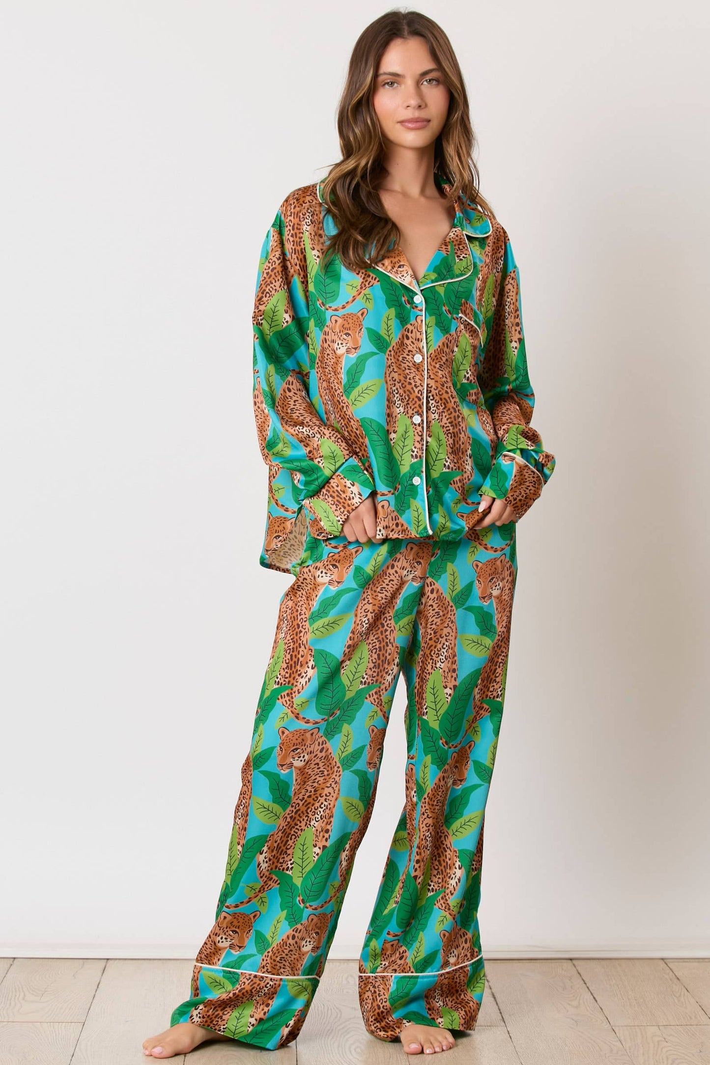 Cheetah Print Pajama Pants
