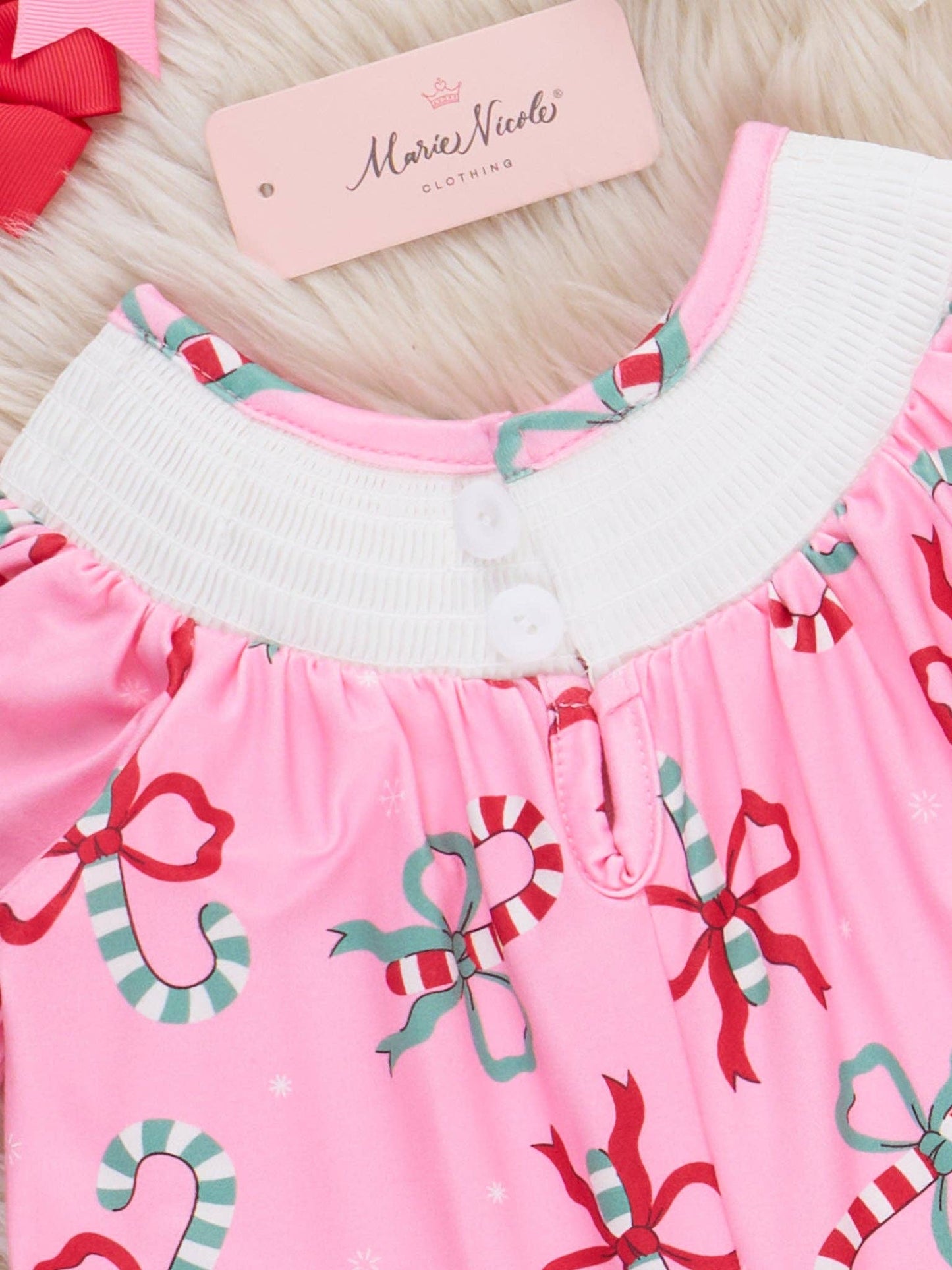 Christmas Sweet Tooth Smocked Romper