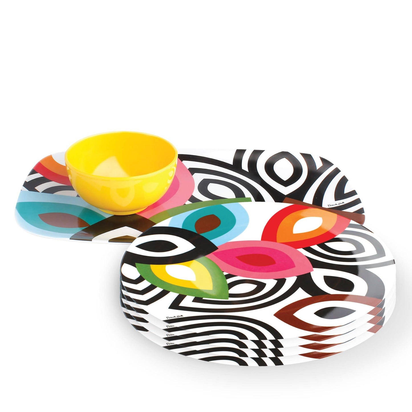French Bull Foli 11" Dinner Plates Gift Box