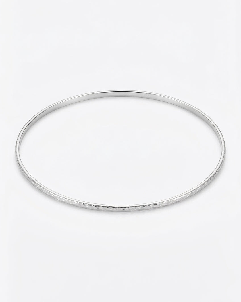 Vintage Deadstock Diamond-Cut Starburst Filigree Bangle Bracelet