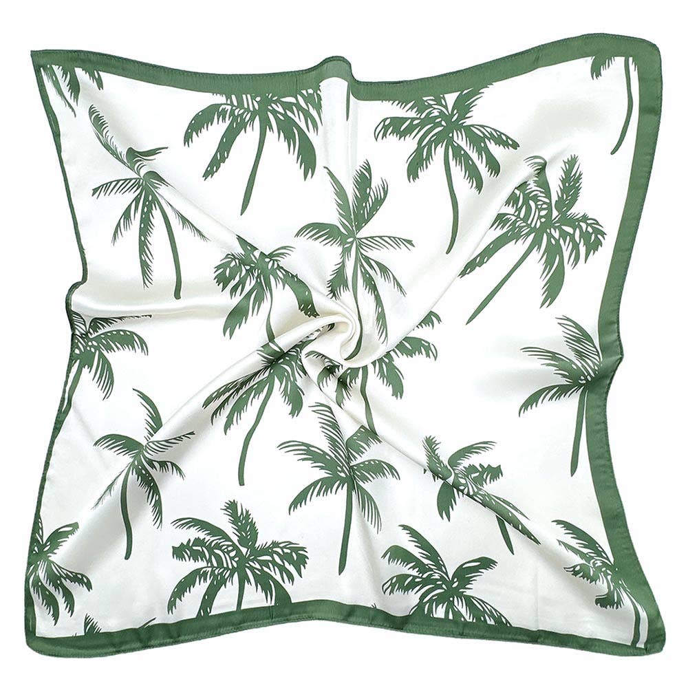 Palm Tree Printed Bandana Scarf