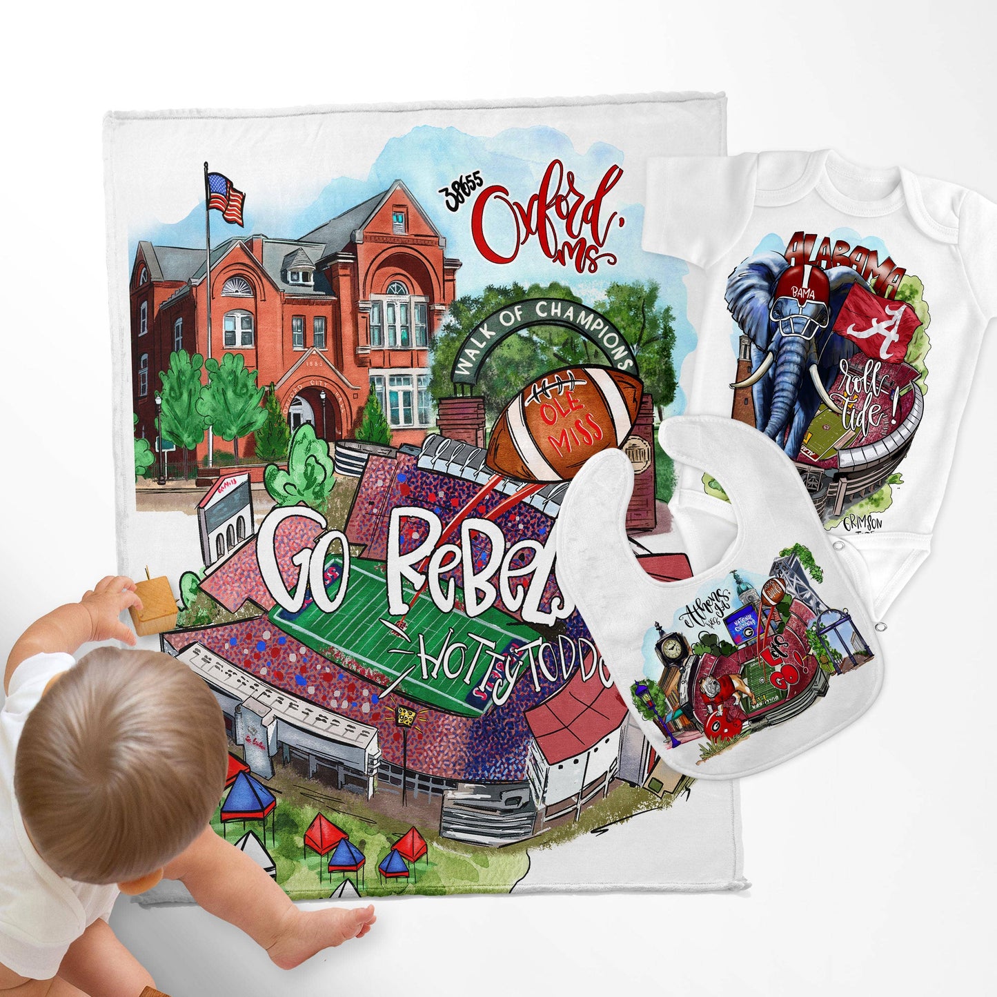 Alabama, Auburn & Georgia, Baby Kids
