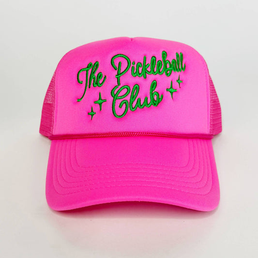 The Pickleball Club Pink Trucker Hat