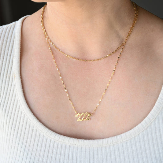 Angel Number Necklace 222