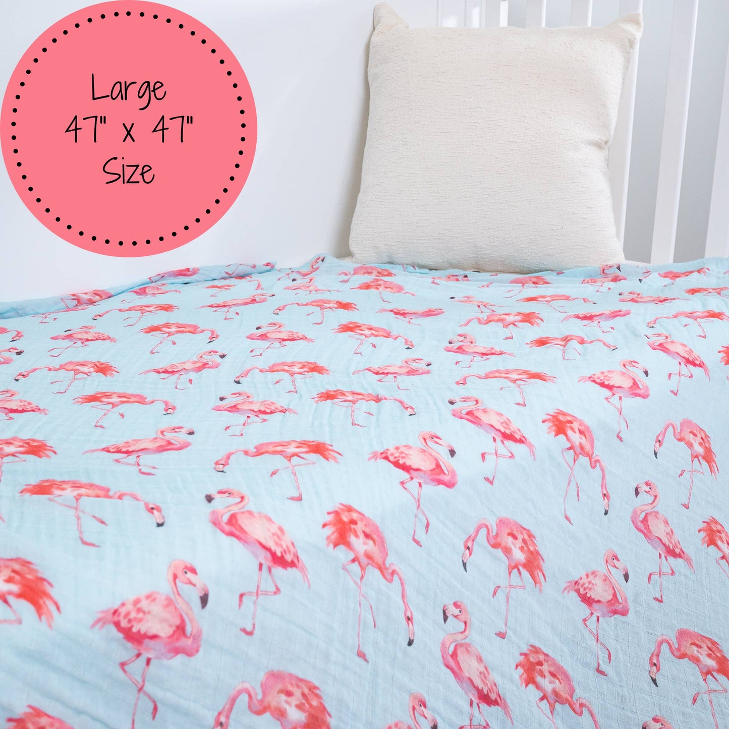 Flamingo Baby Muslin Swaddle Blanket