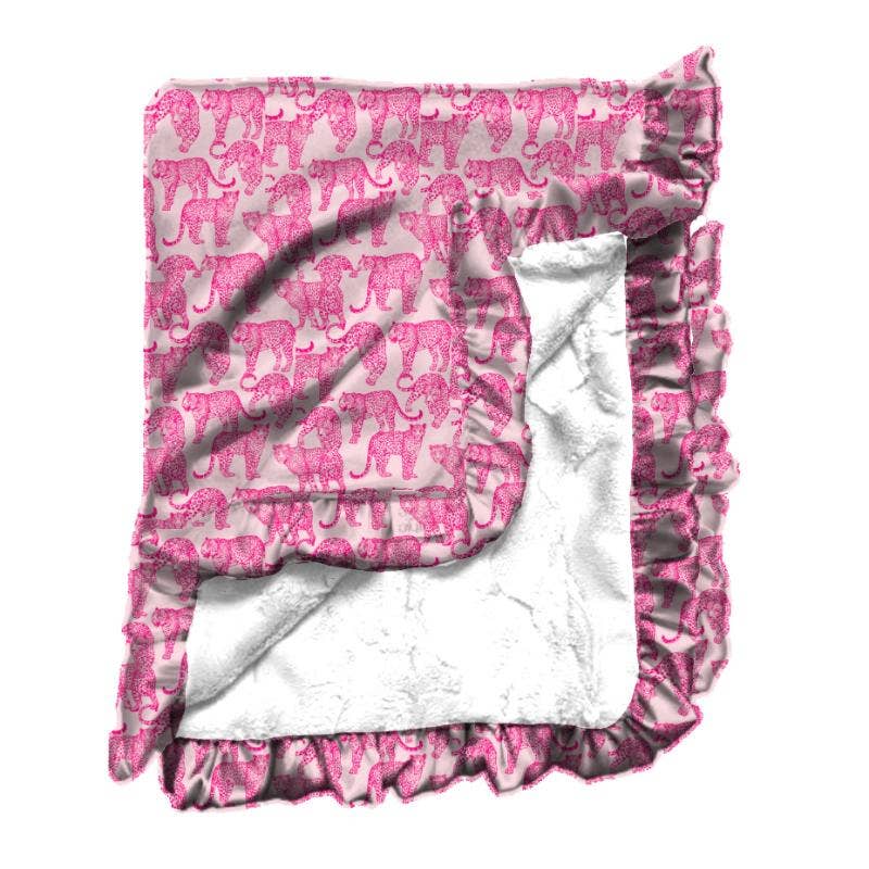 Call of the Wild Satin Ruffle Blanket