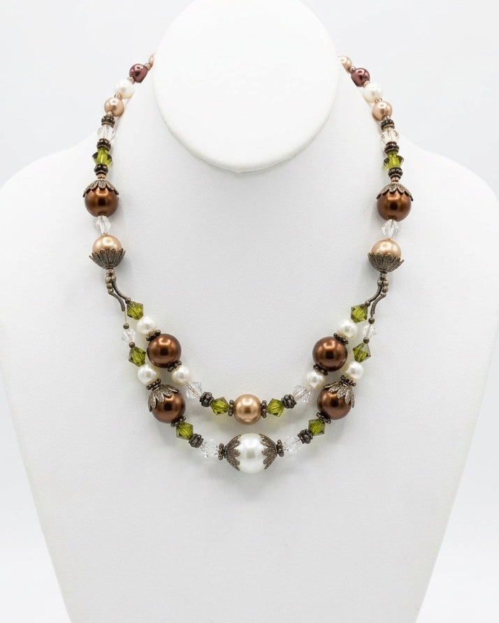 Empress Harvest Tiered Beaded Collar