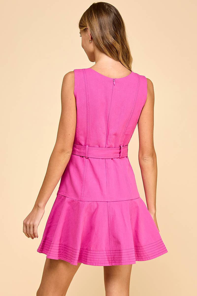 Bend & Snap Pink Ruffled Dress