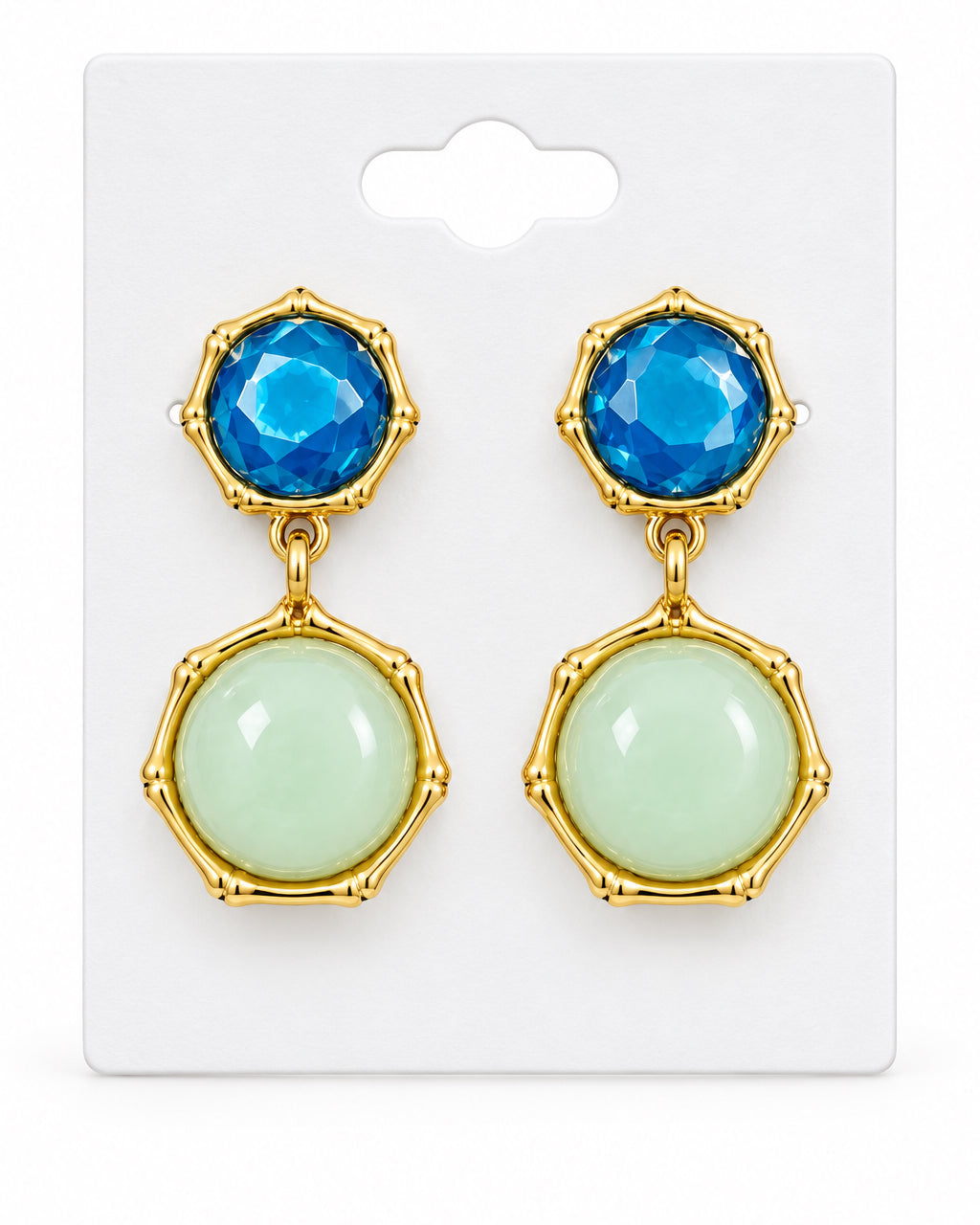 The Capri Color-Block Drop Earrings
