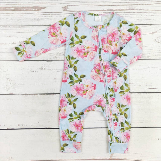 Baby Girl Flower Bamboo Zippy Sleeper