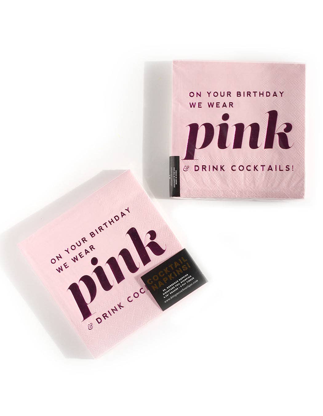 Mean Girls Pink Birthday Party Napkin