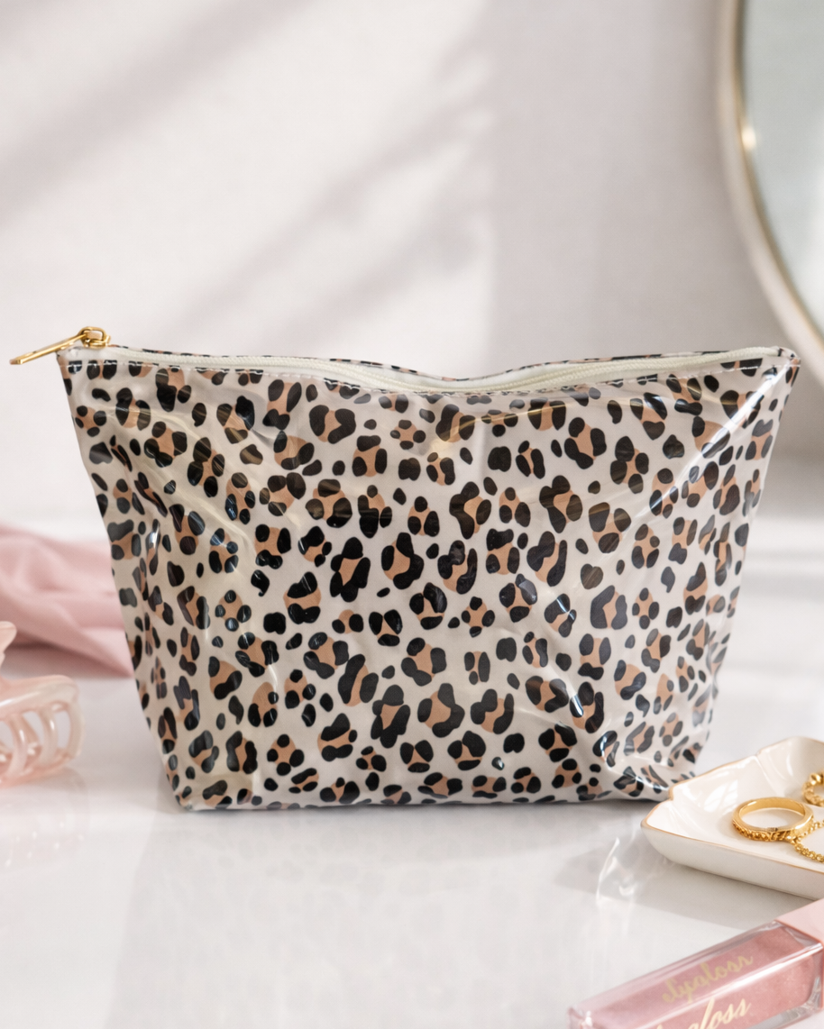 Leopard Waterproof Makeup Bag