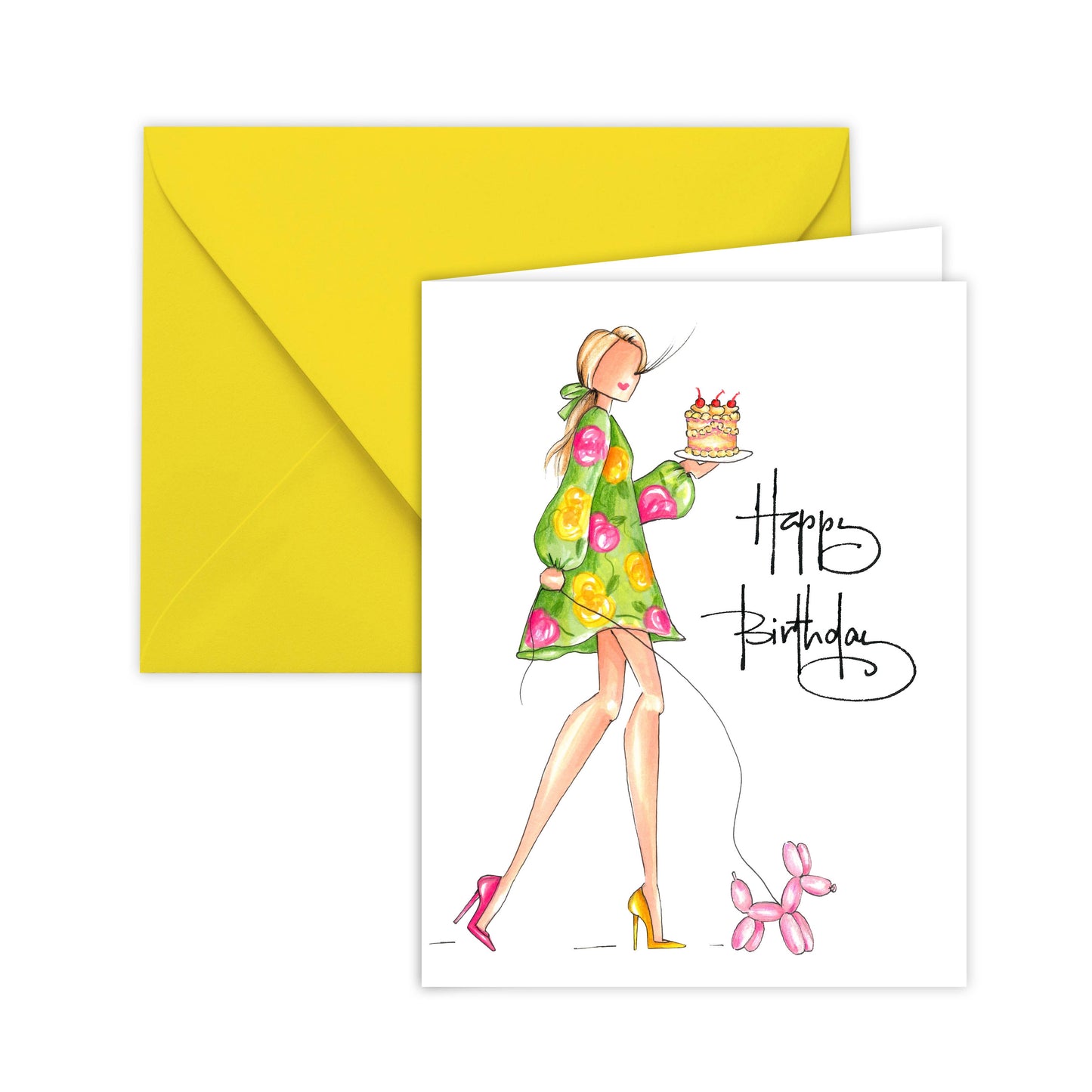 Happy Birthday "Coquette" Greeting Card