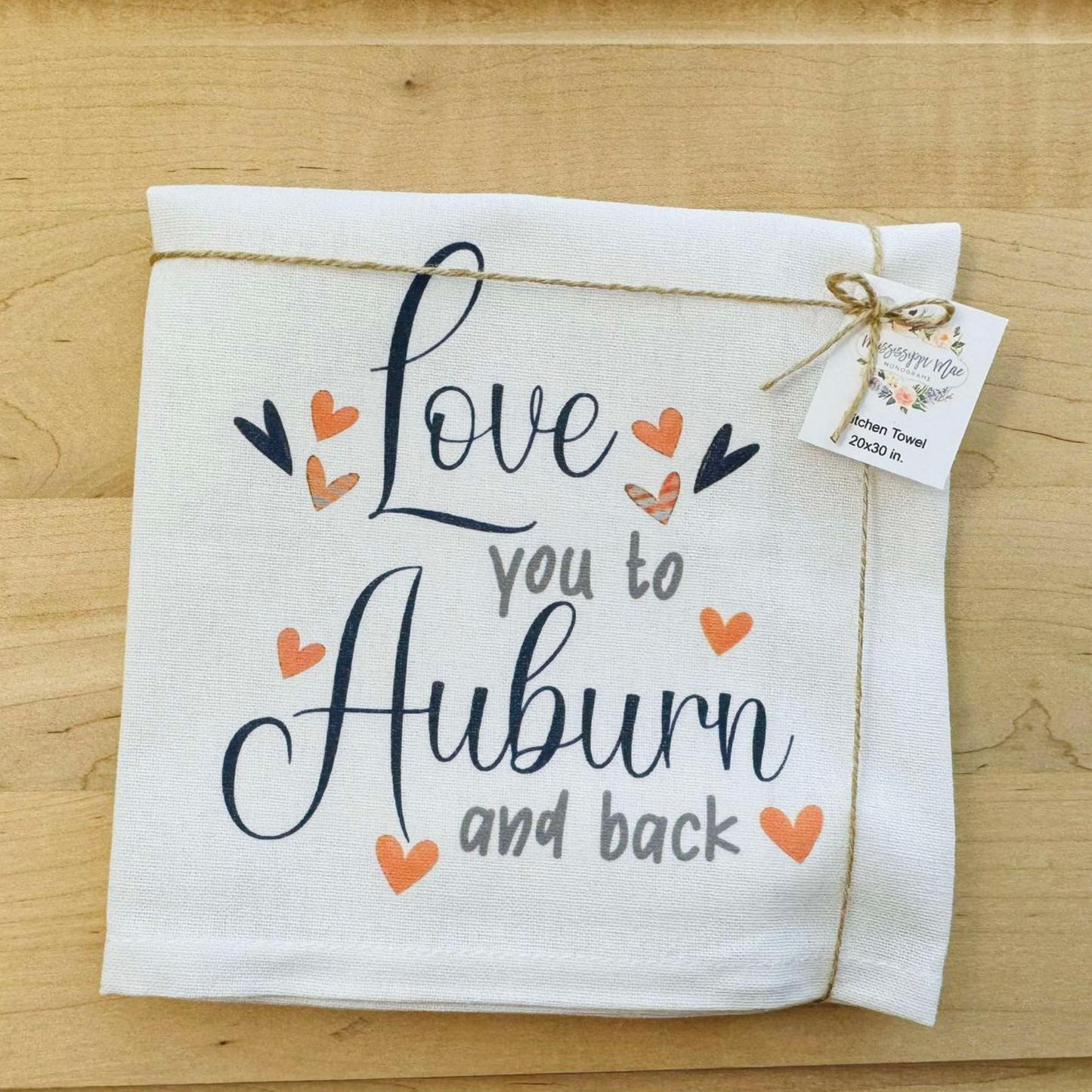 Love Auburn Kitchen Towel