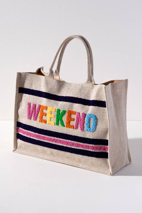 Colorful Weekend Beach Bag