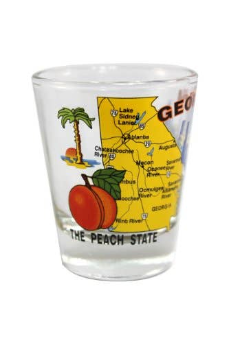 Georgia State Shot Glass 2 oz