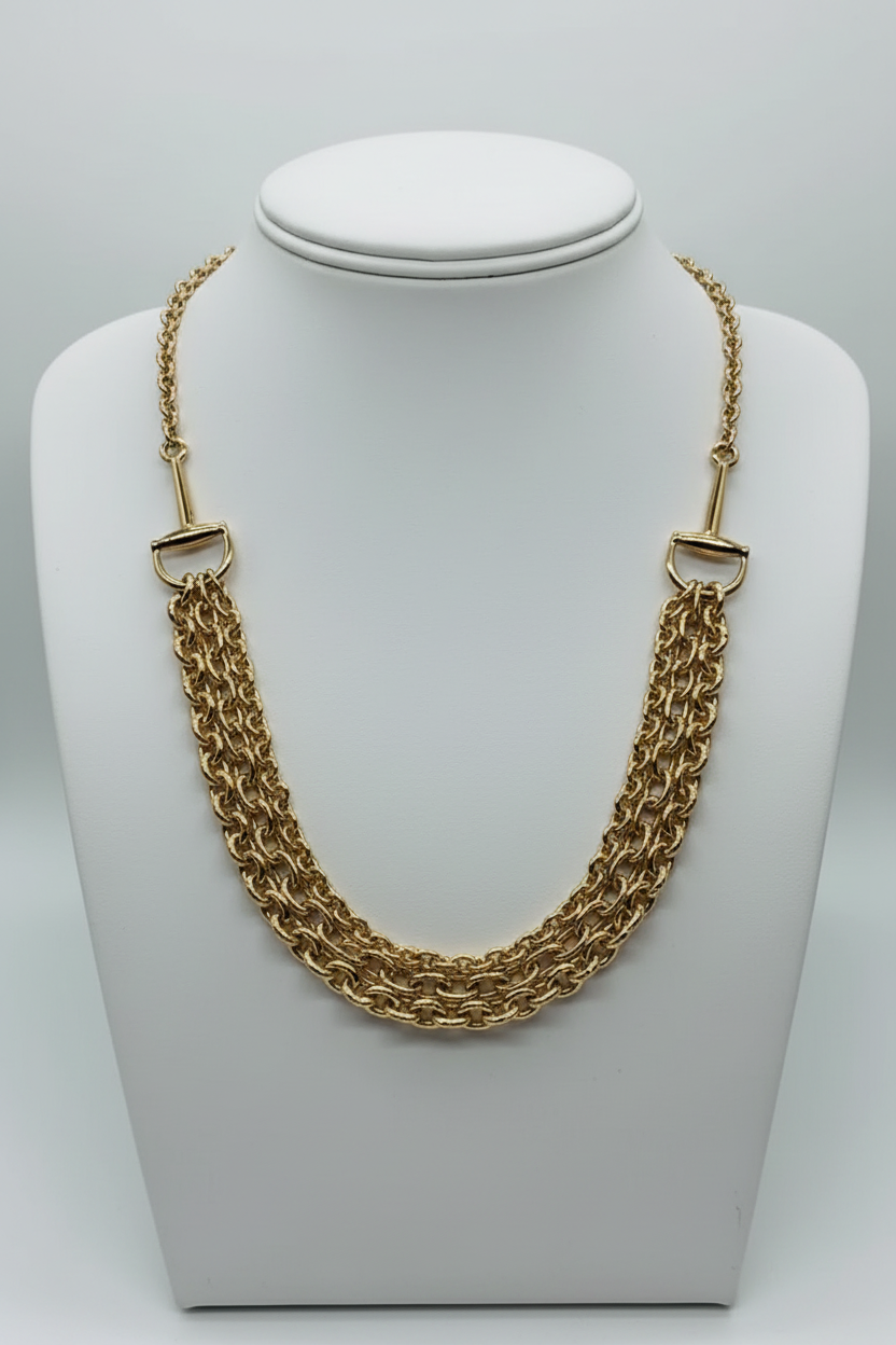 Meadowbrook Horsebit Layered Statement Collar