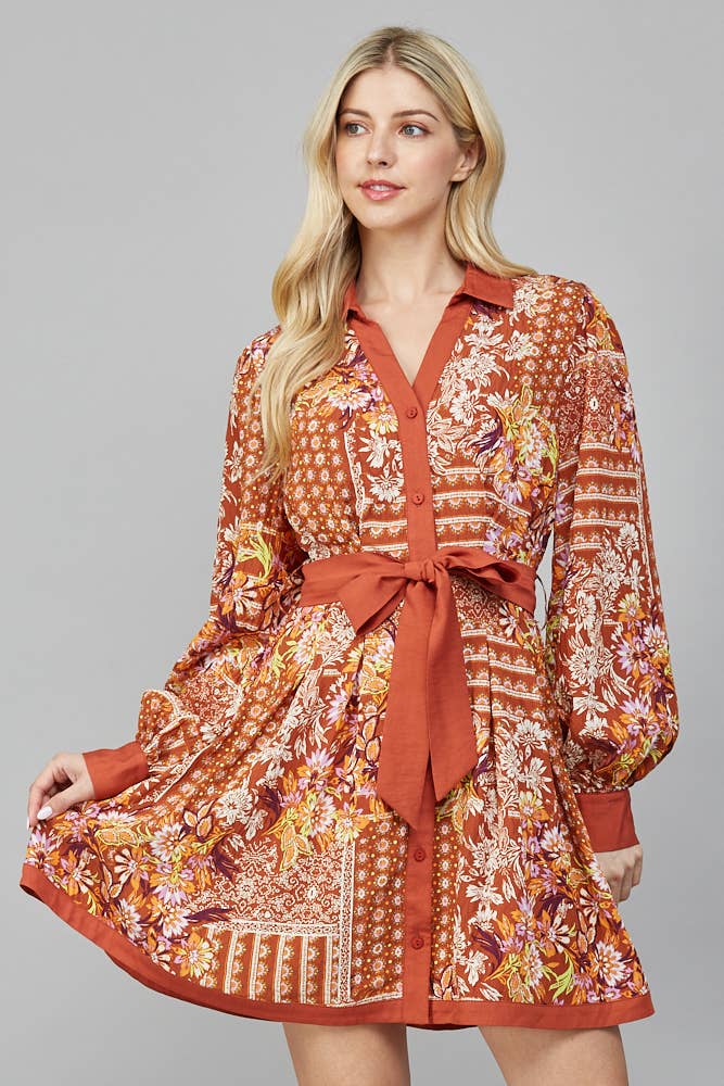 Fall For Me Shirt Dress