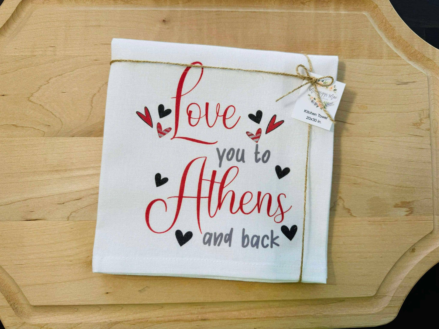 Love Athens Kitchen Towel