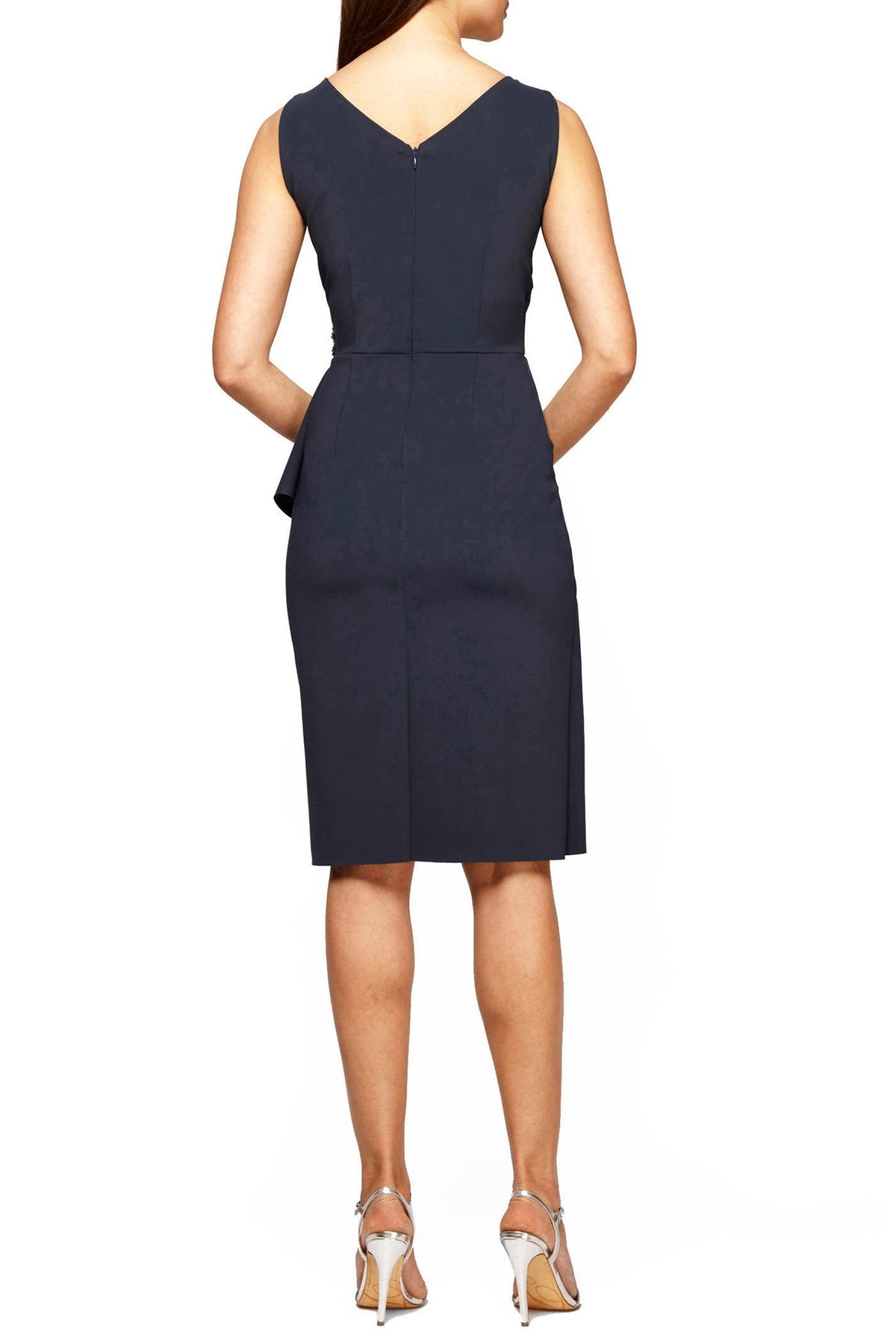 Contour Collection Side Ruched Cocktail Dress