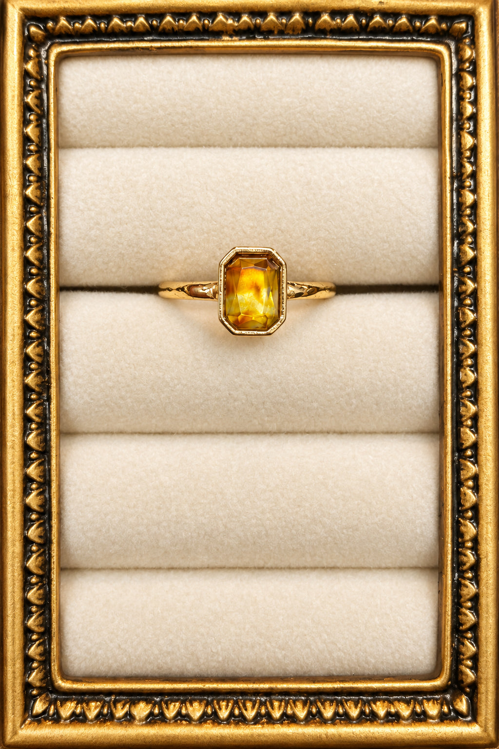 The Vintage Newport Cabochon Tiger’s Eye Solitaire Ring