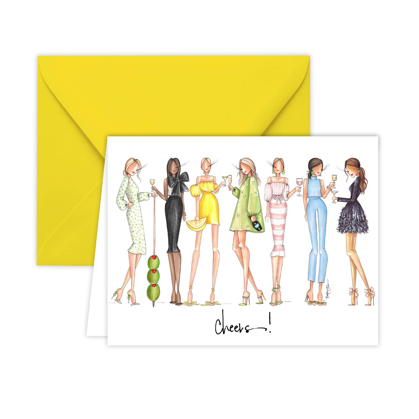 Hey Ladies "Cheers" Greeting Card