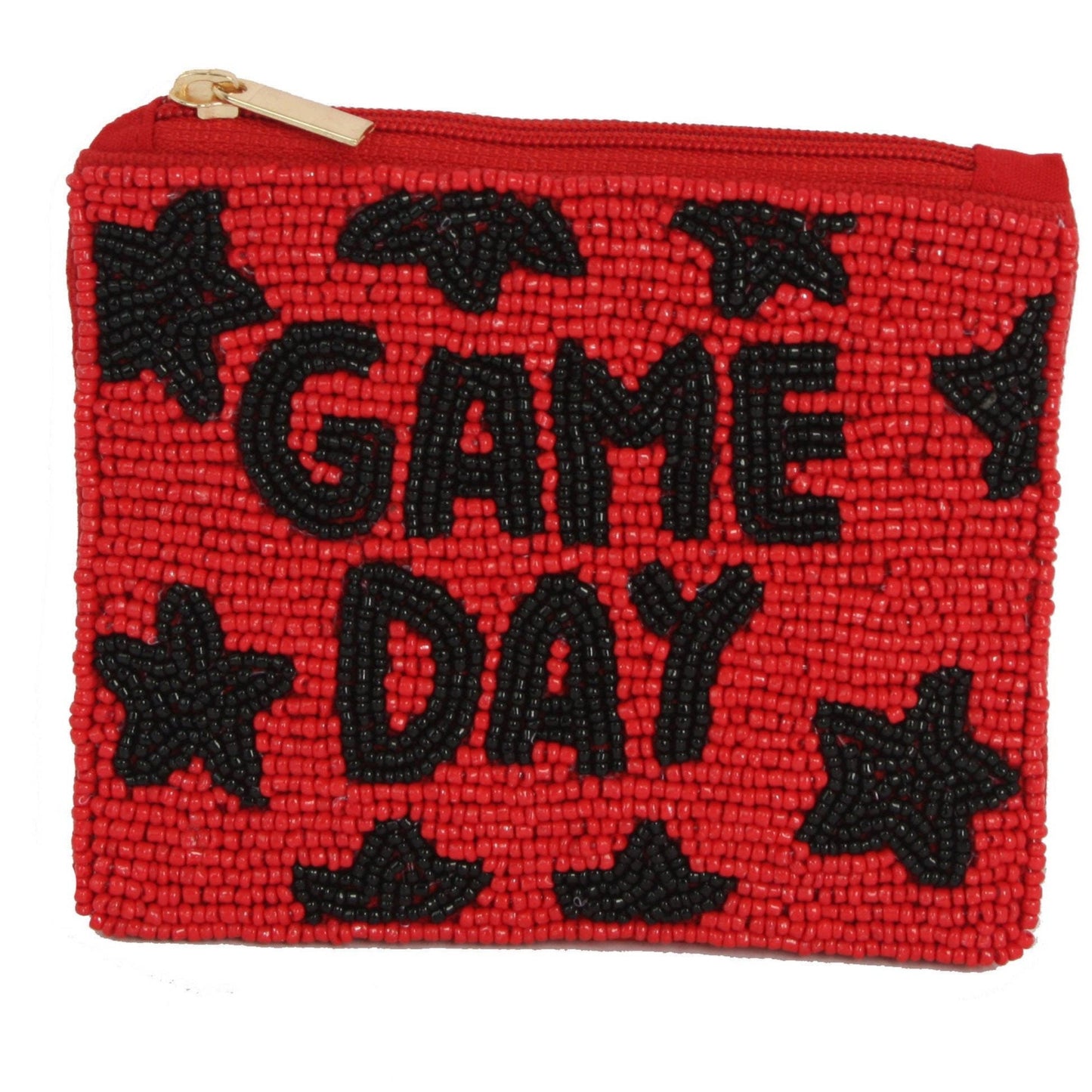 Beaded GAME DAY Star Coin Purse