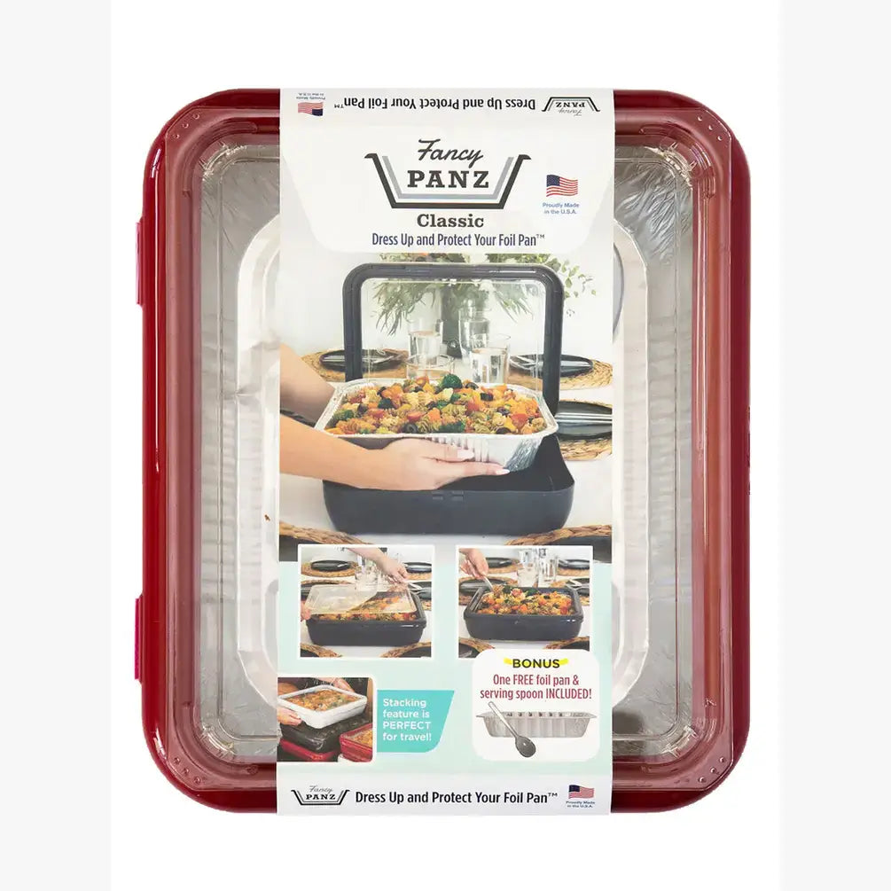 Game Day- Pan Frame w/ Lid & Serving Spoon - Red