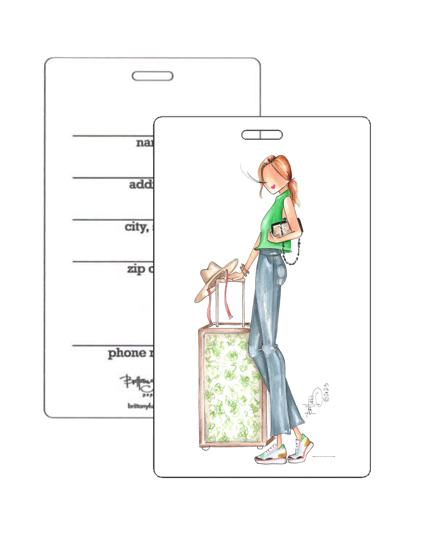 Brittany Fuson "Bea" Luggage Tag