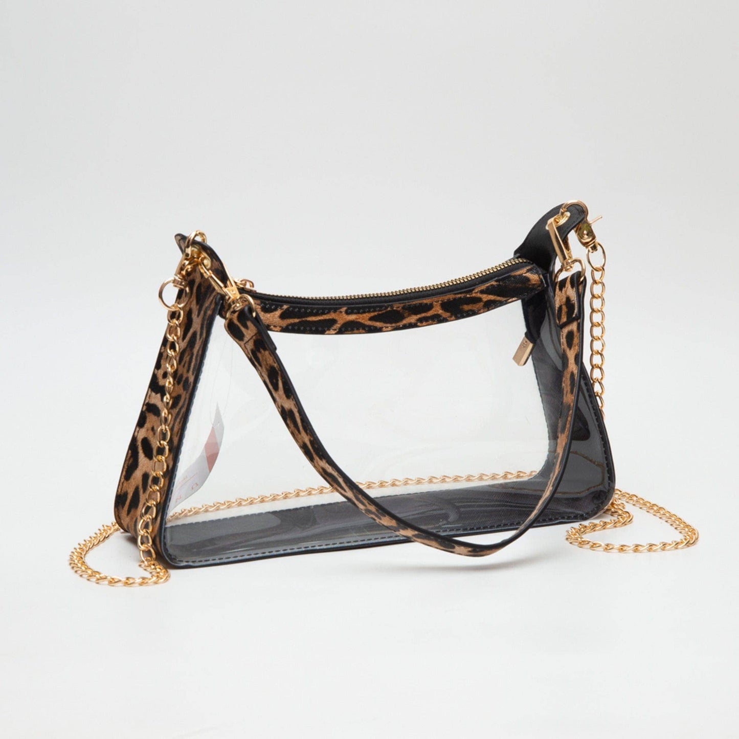 Marilyn Cheetah Clear Satchel Bag