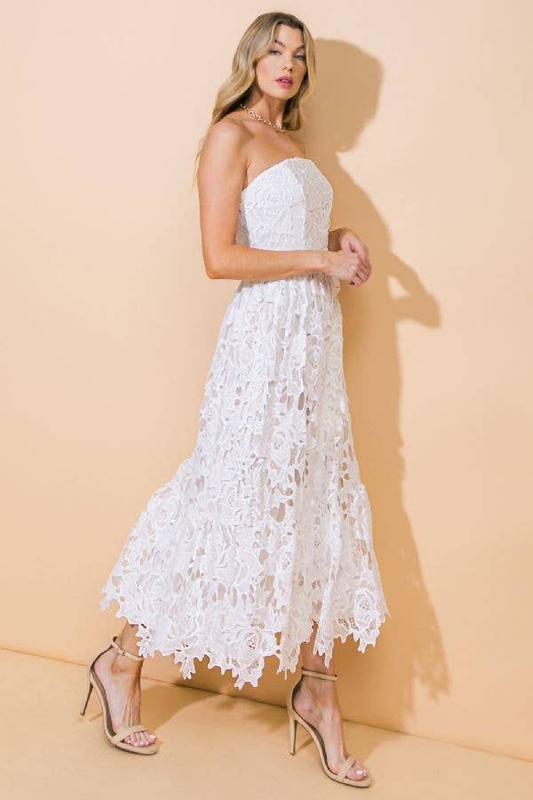 Strapless Lace Blair Dress