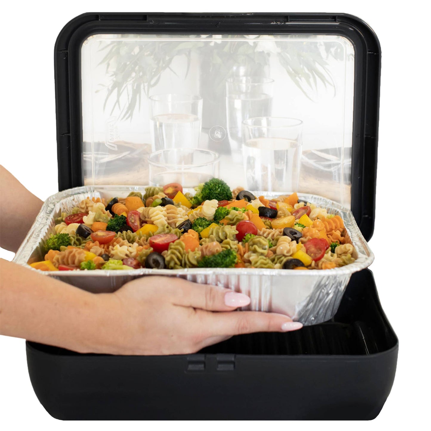 Game Day Pan Frame w/ Lid & Serving Spoon - Black