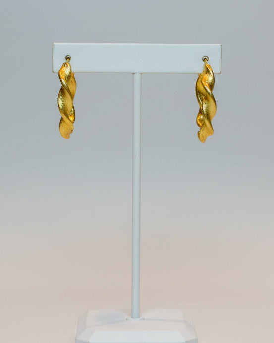 The Ribbon Twist Hoops