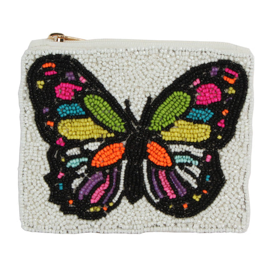 Beaded BUTTERFLY Coin Purse