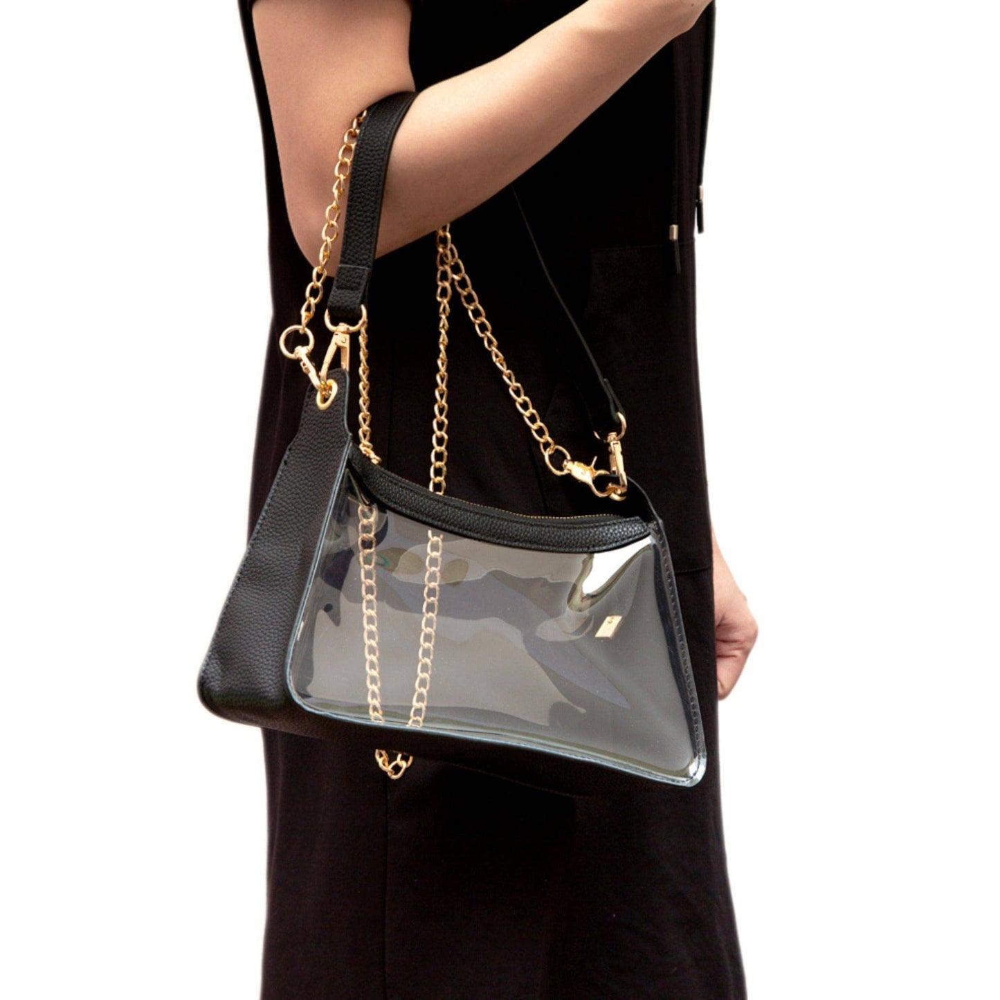 Marilyn Cheetah Clear Satchel Bag