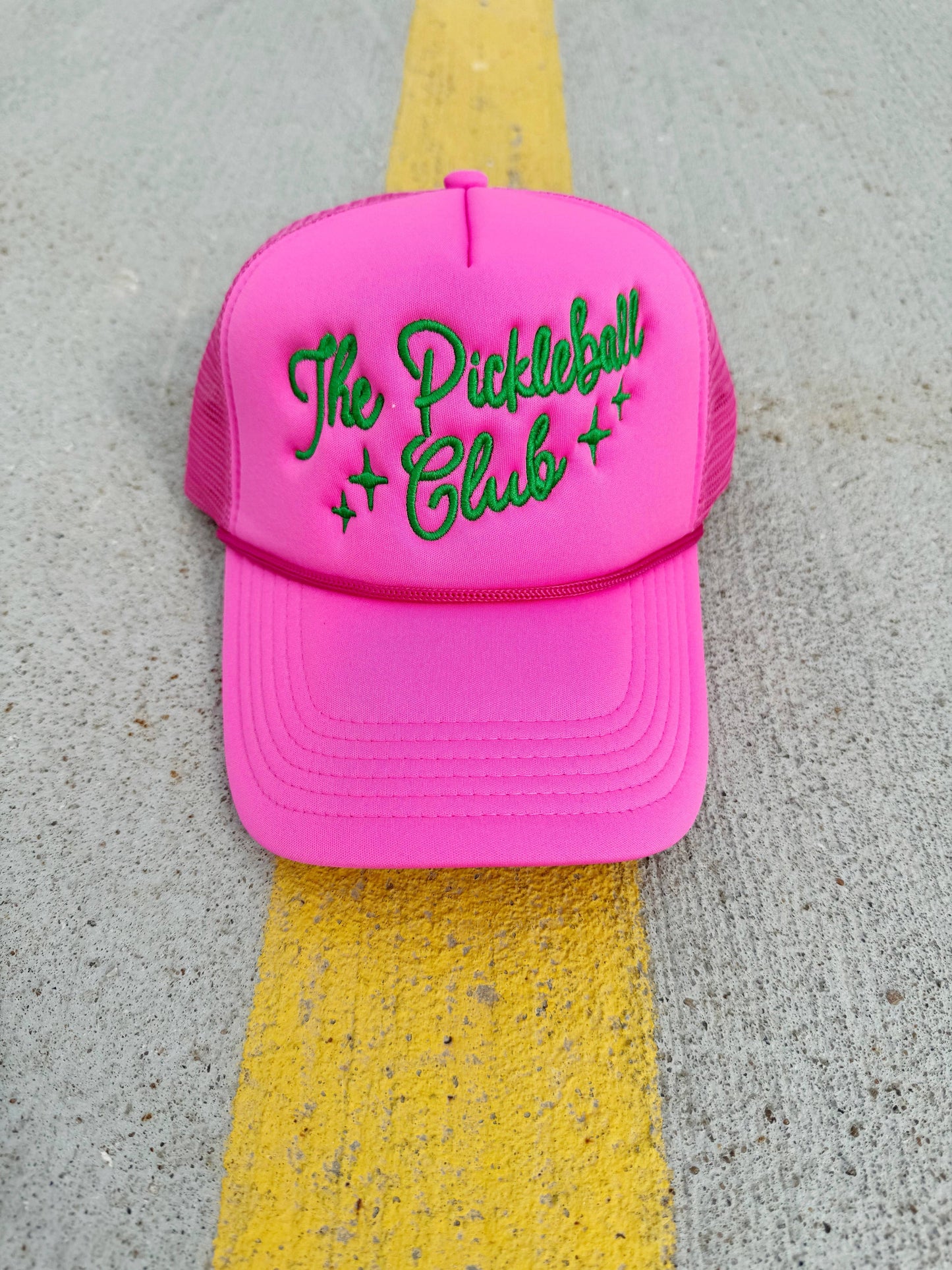 The Pickleball Club Pink Trucker Hat