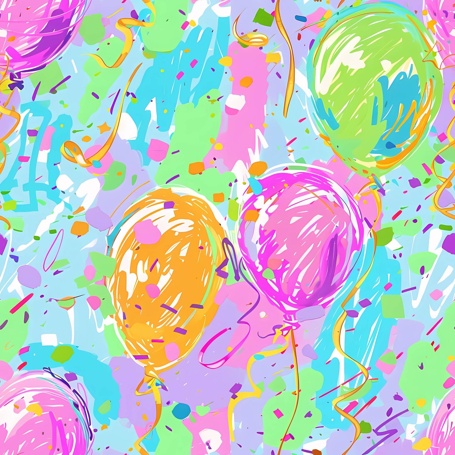 Happy Birthday Balloons - Prosecco Collection