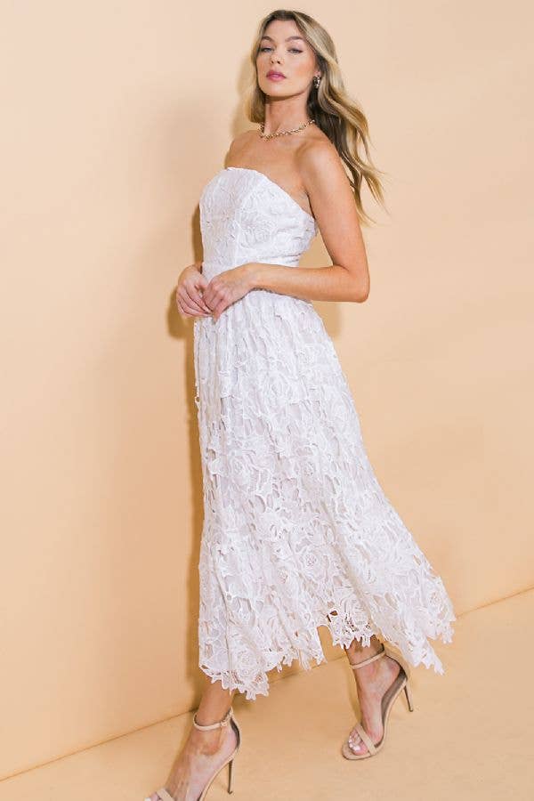 Strapless Lace Blair Dress