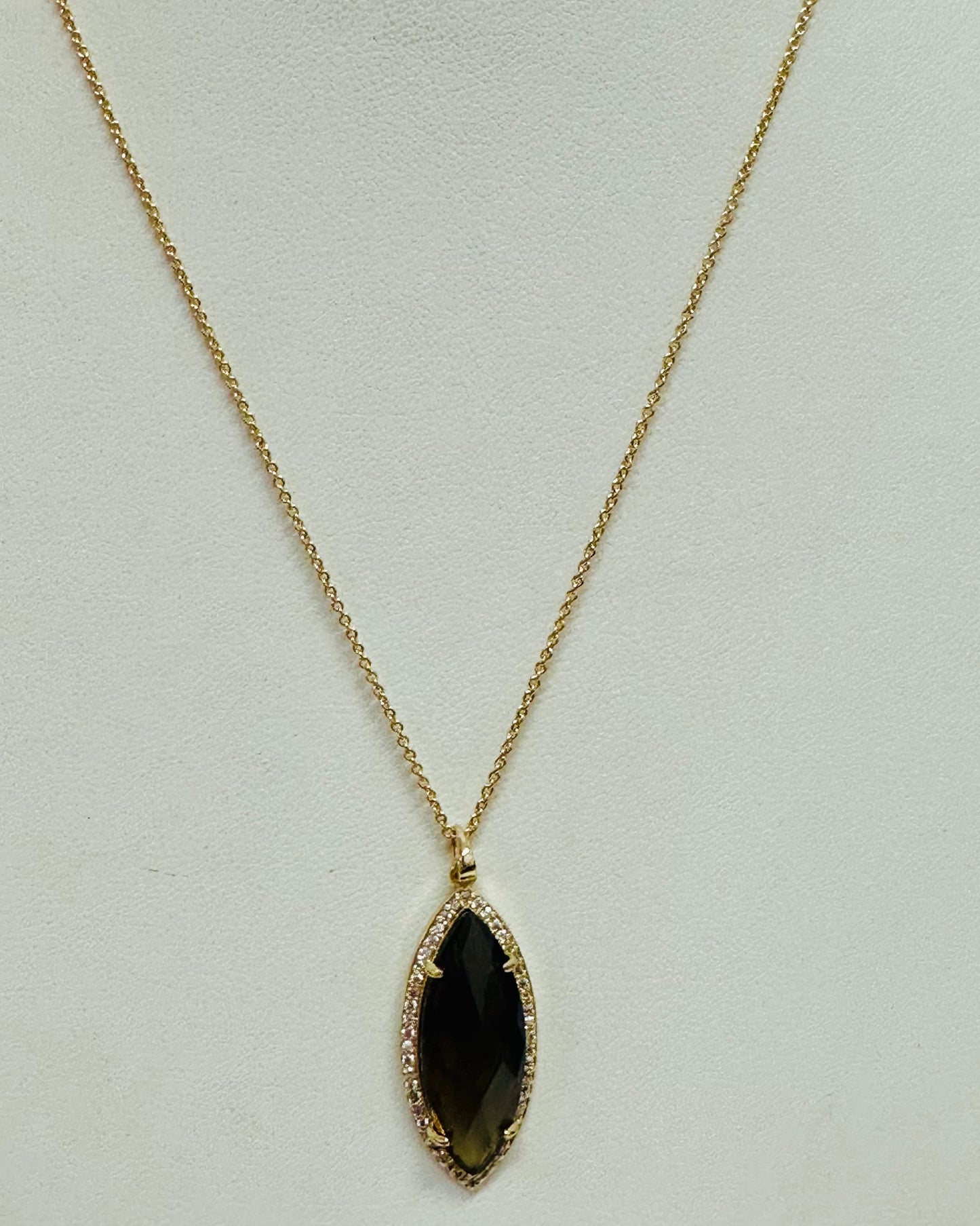 The Harlow Smoky Marquise Necklace