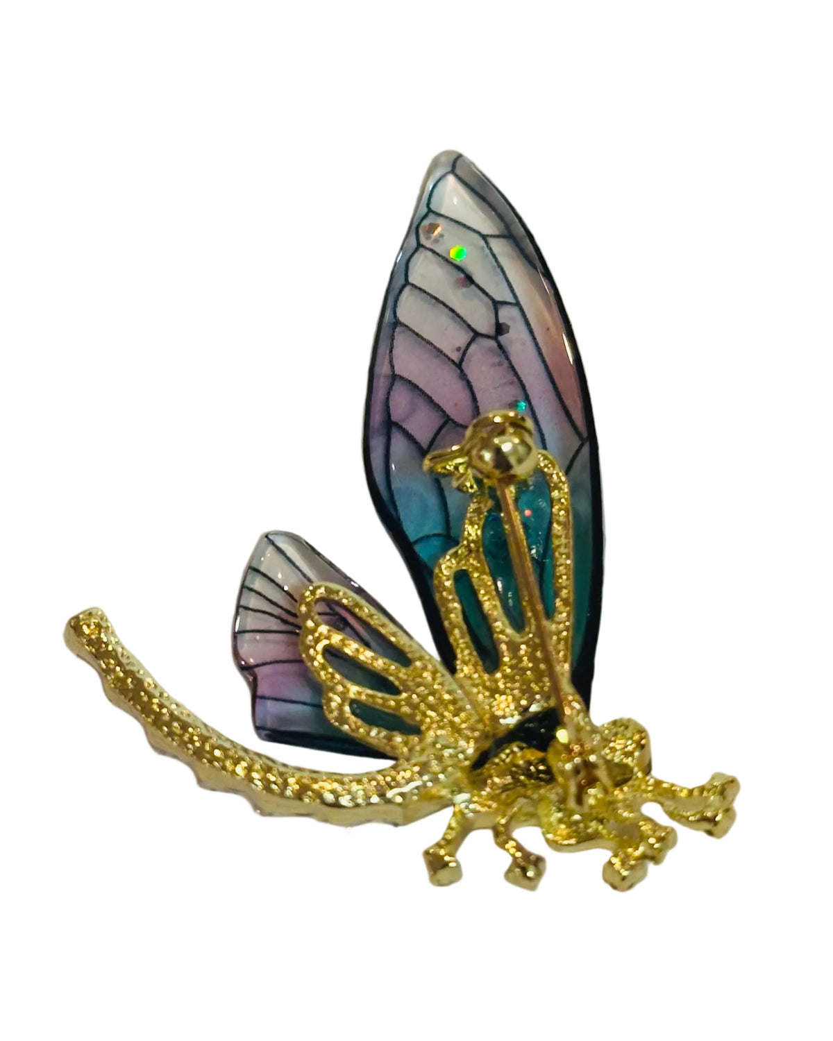 The Lumina Dragonfly Brooch – Translucent Ombré & Pavé Crystal Statement Pin