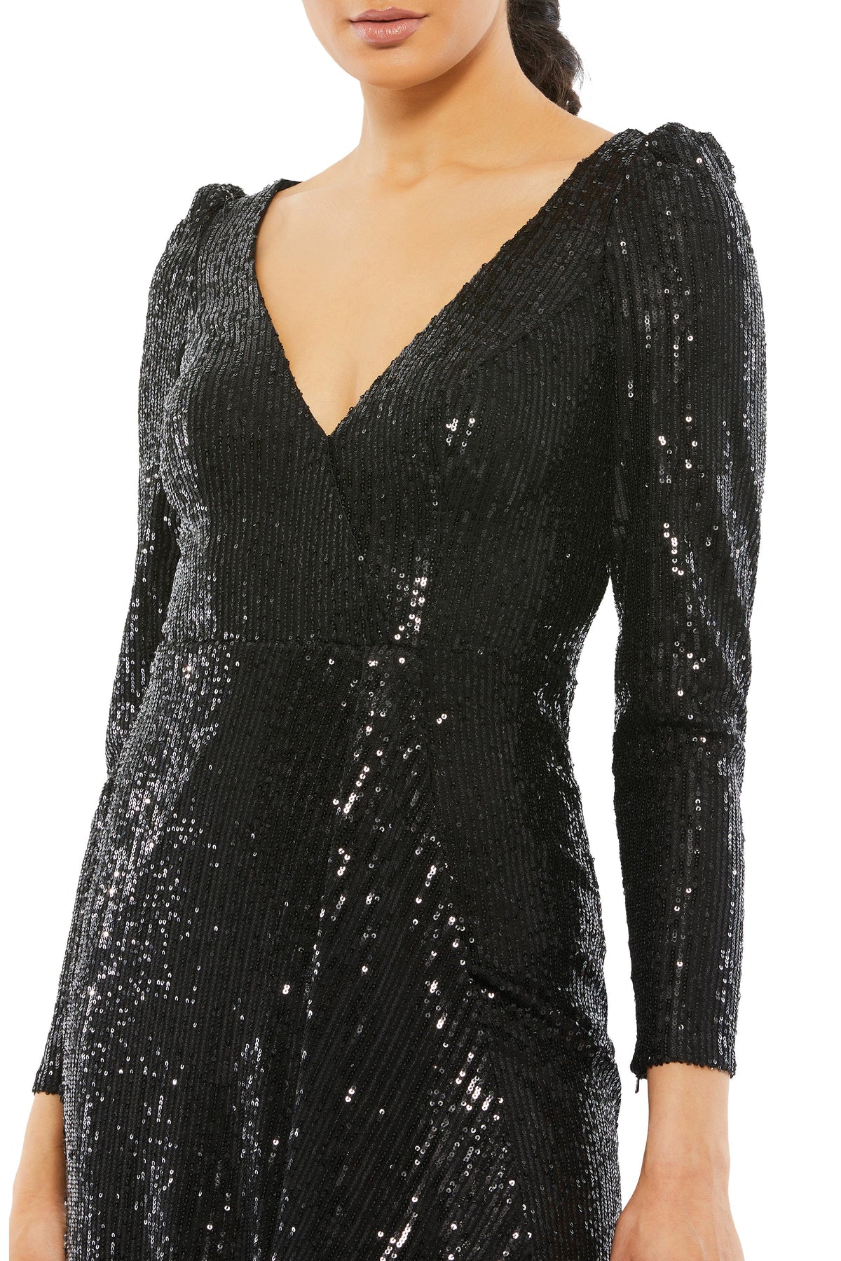 Long Sleeve Sequin Dress