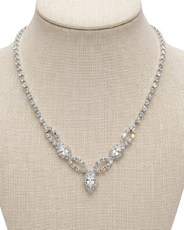 Everlasting Glow Rhinestone Infinity Drop Necklace