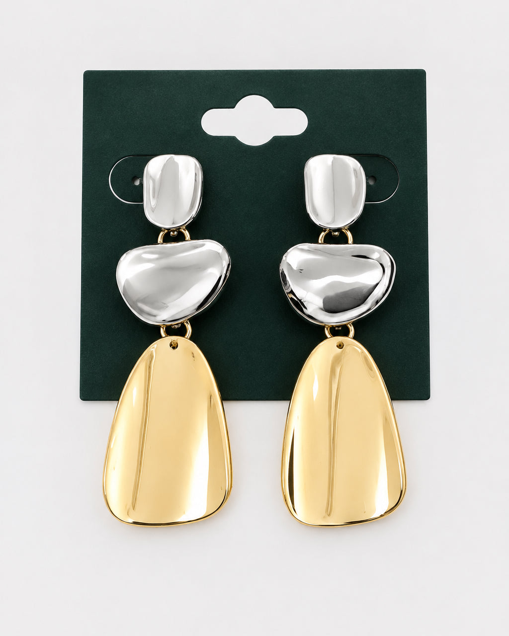 Petra Molten Pebble Drop Earrings